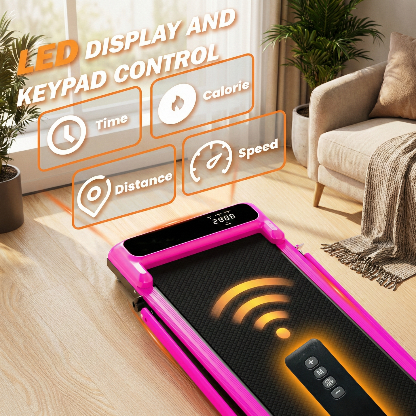 Pro Foldable Walking Treadmill